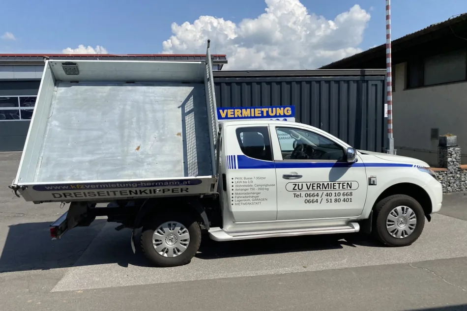 KFZ-Vermietung Hermann Mitsubishi L200 Dreiseitenkipper